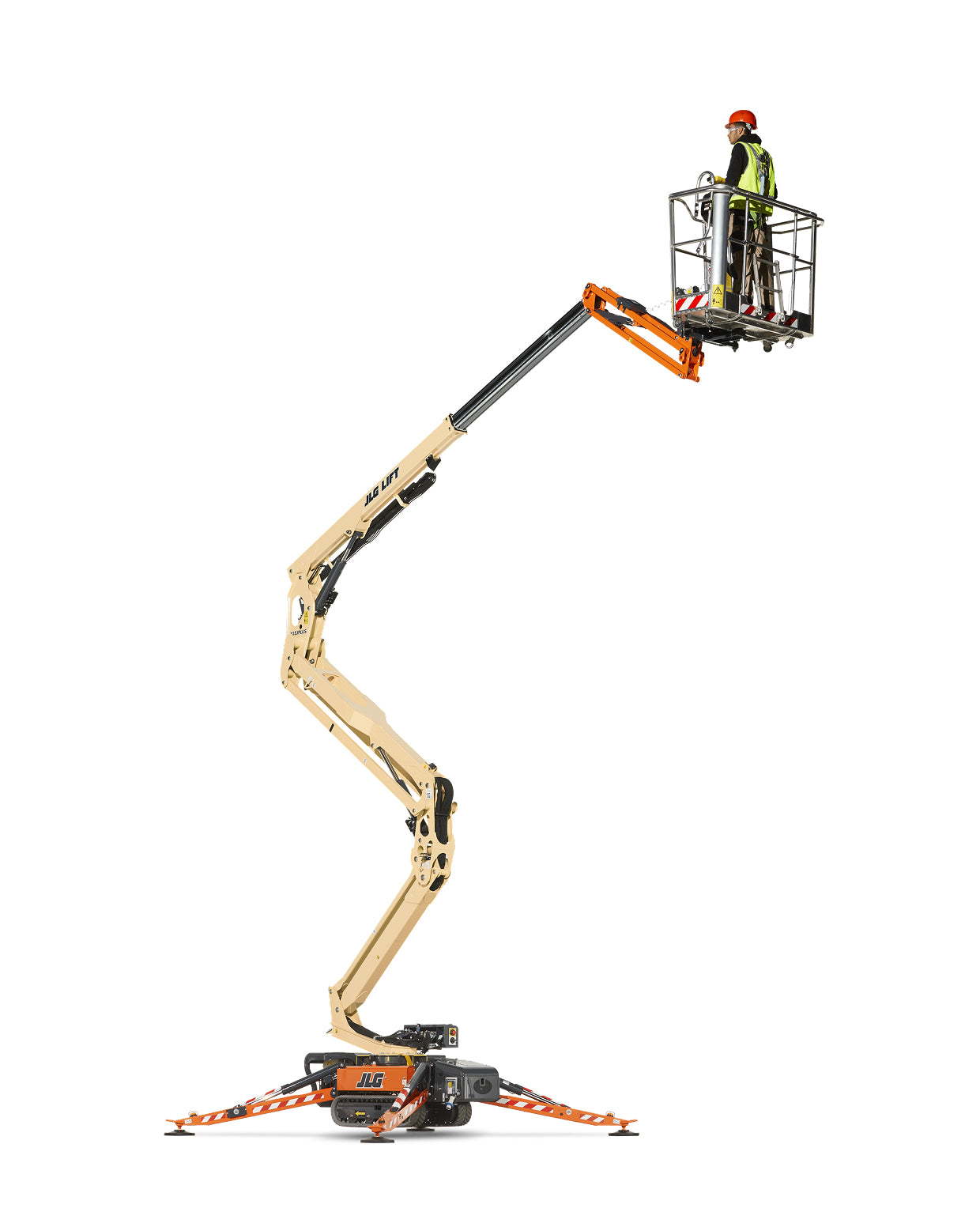 JLG X15J Plus Bomlift vikbom stödben larvband
