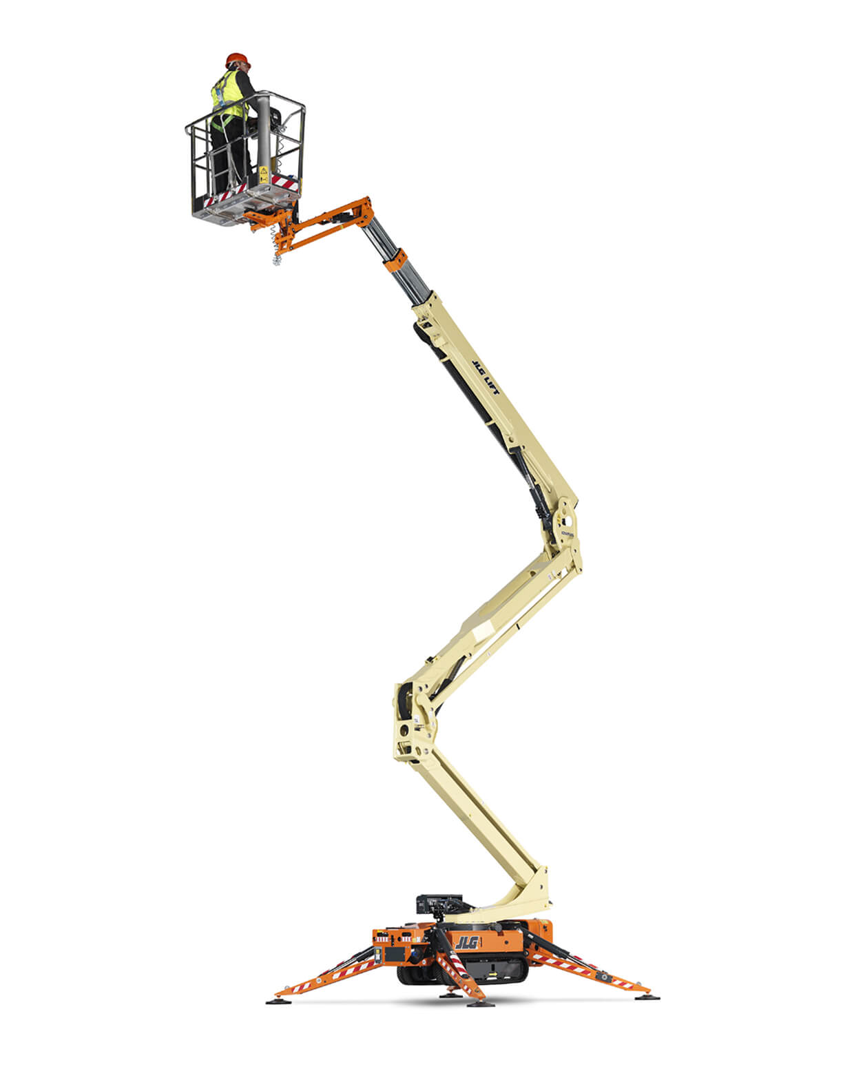 JLG X20J Plus Bomlift vikbom stödben larvband