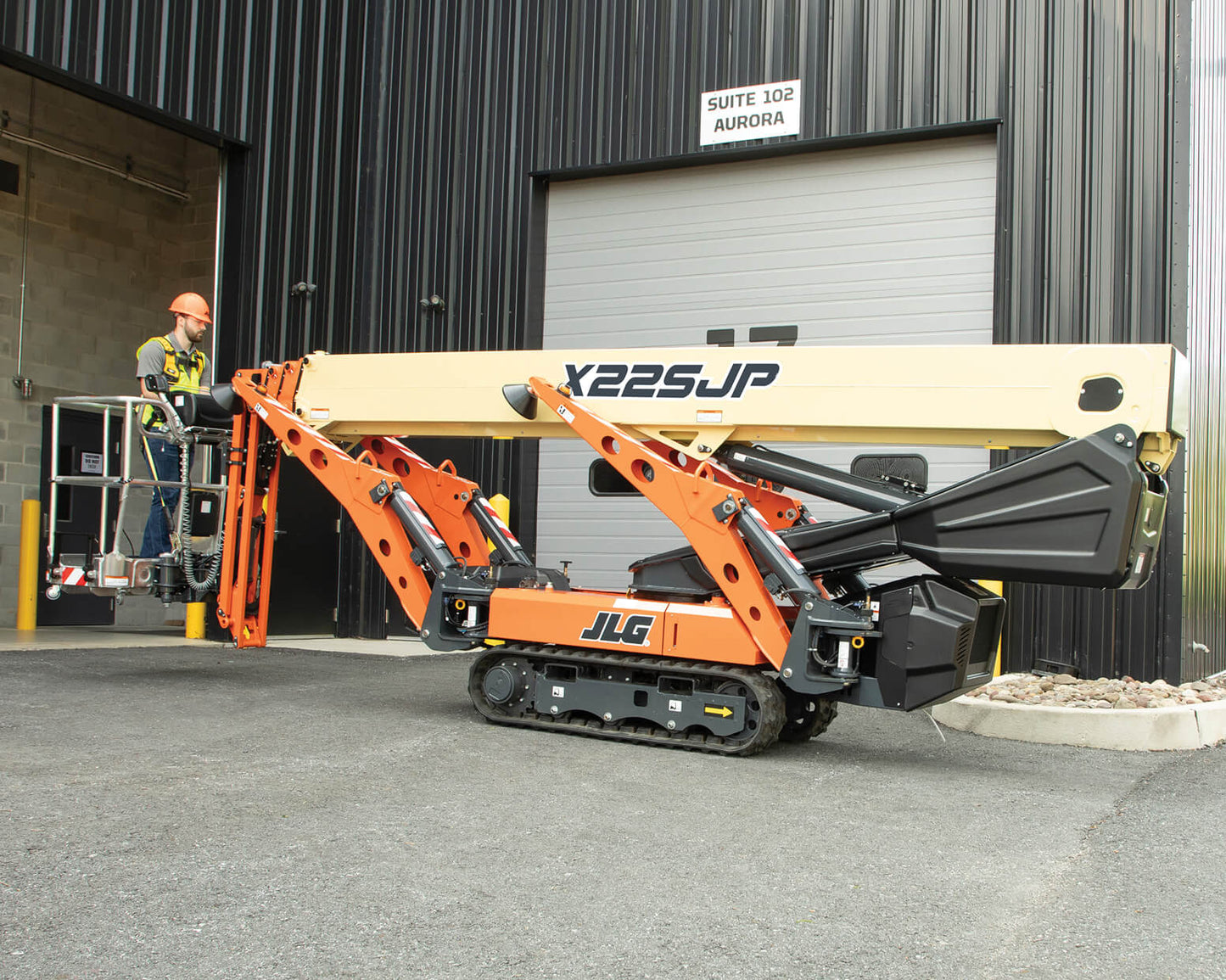 JLG X22SJP Bomlift teleskop stödben larvband
